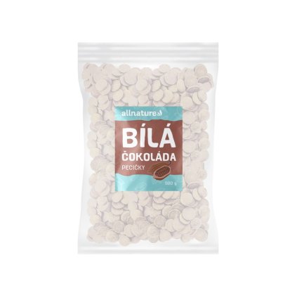 allnature bila cokolada pecicky 500 g
