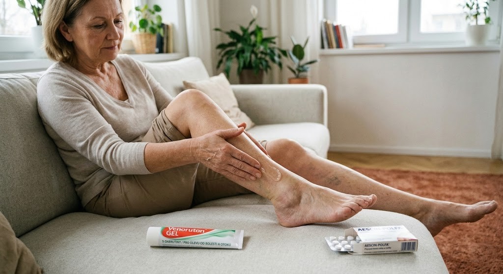 Těžké nohy a křečové žíly: Kdy sáhnout po Aescinu, co umí Venoruton a co dalšího pomáhá?