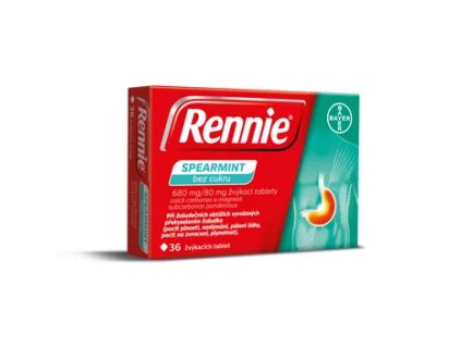 rennie spearmint bez cukru