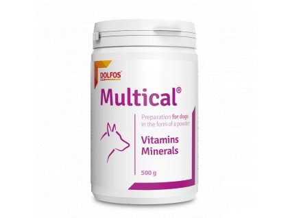Multical 500 g prášek - vitamíny pro dospělé psy a březí feny