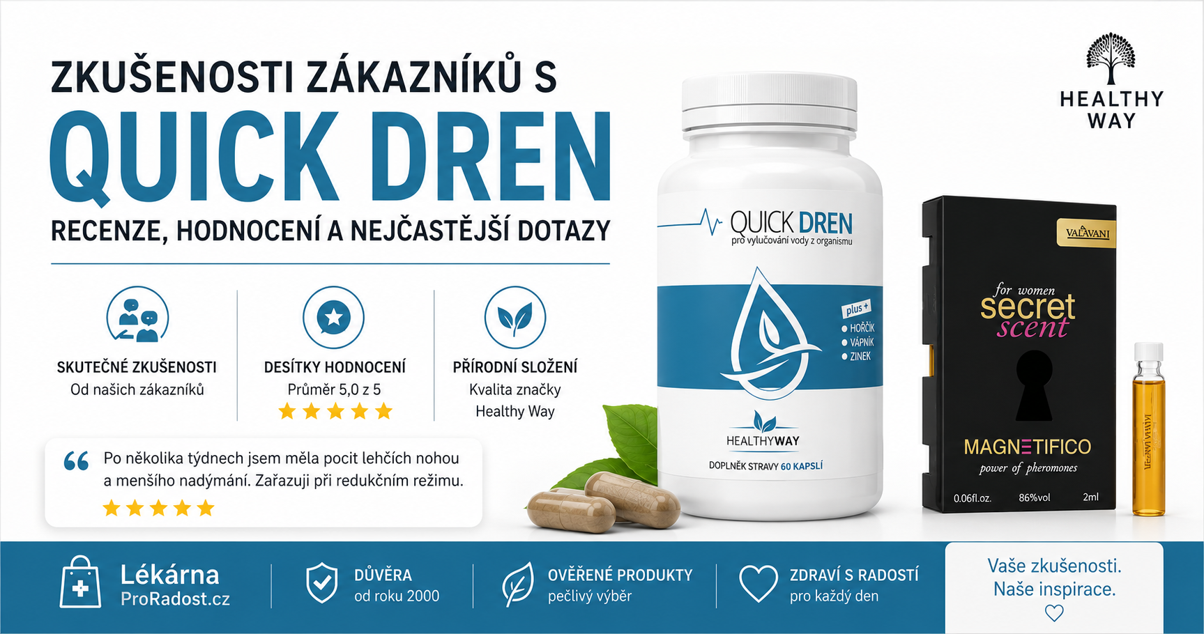 Zkušenosti zákazníků s Quick Dren – recenze, hodnocení a nejčastější dotazy