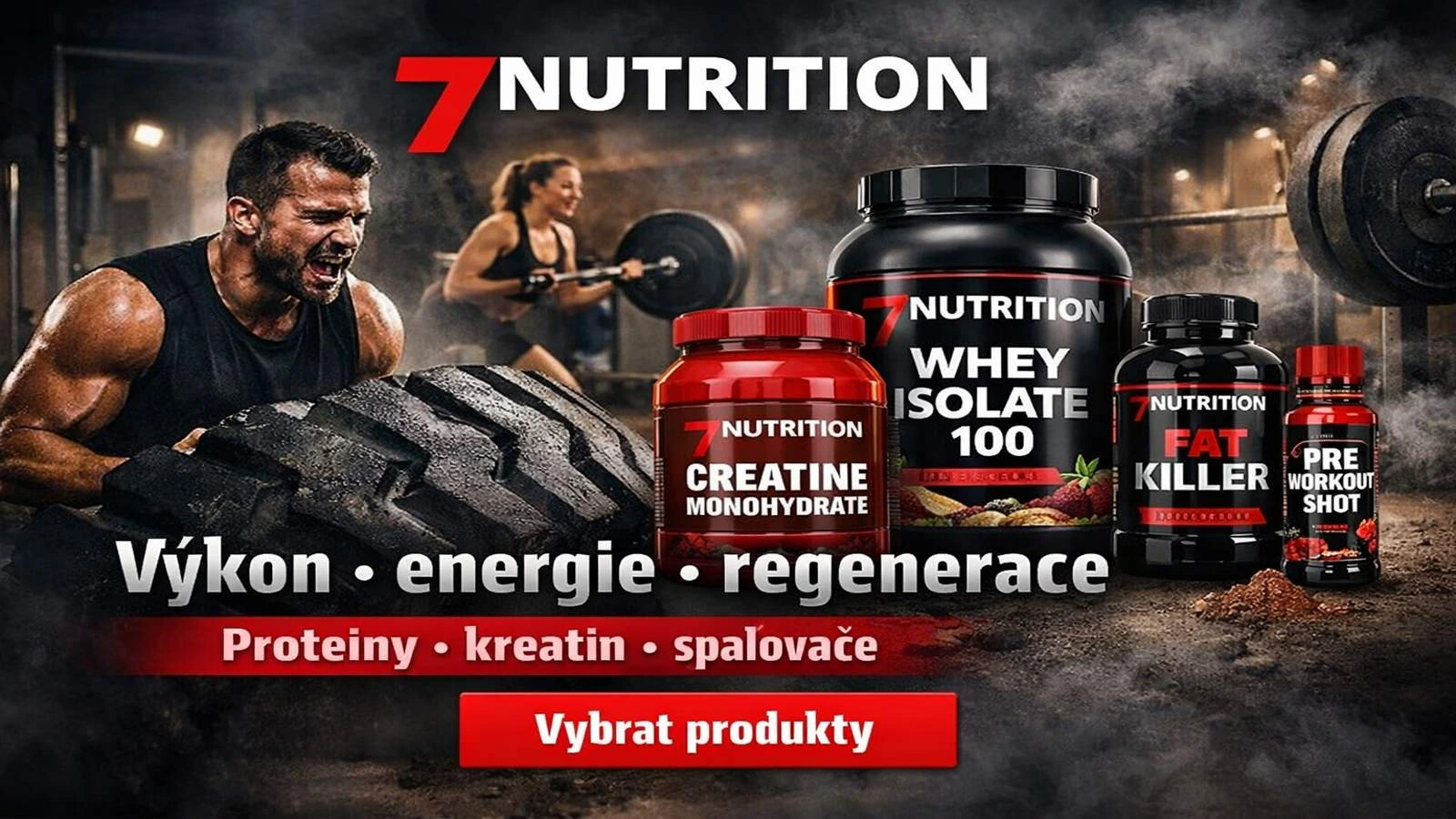 7Nutrition zaměřený na výkon, energii, regeneraci a aktivní životní styl.