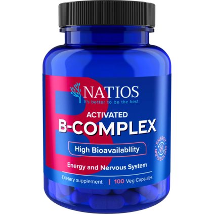 Natios Activated B-Complex, Aktivní formy vitamínů B, 100 veganských kapslí