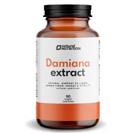 Natural Nutrition Damiana extrakt kapsle 90 caps.