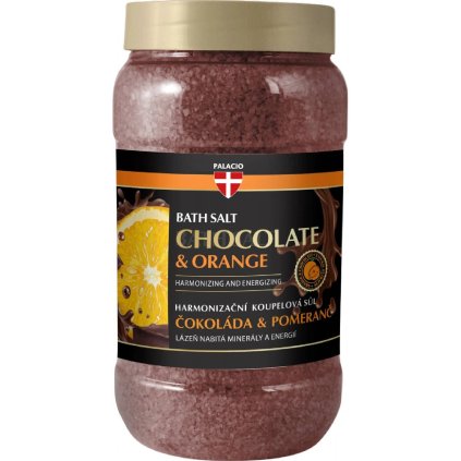 PALACIO Čokoláda & pomeranč koupelová sůl, 1200 g