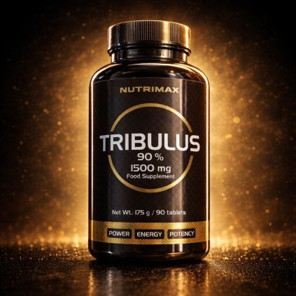 NutriMax Tribulus 1500 mg 90 %, Kotvičník, Extra silný, 90 tablet
