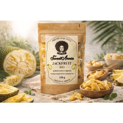 Sweet Annie BIO sušený  jackfruit z Ugandy 150 gr