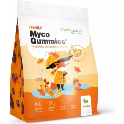 MycoMedica MycoGummies 60 ks – houbové gummies pro imunitu a vitalitu