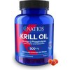 NATIOS Krill Oil, Olej z antarktického krilu s astaxantinem, 500 mg, 60 softgel kapslí