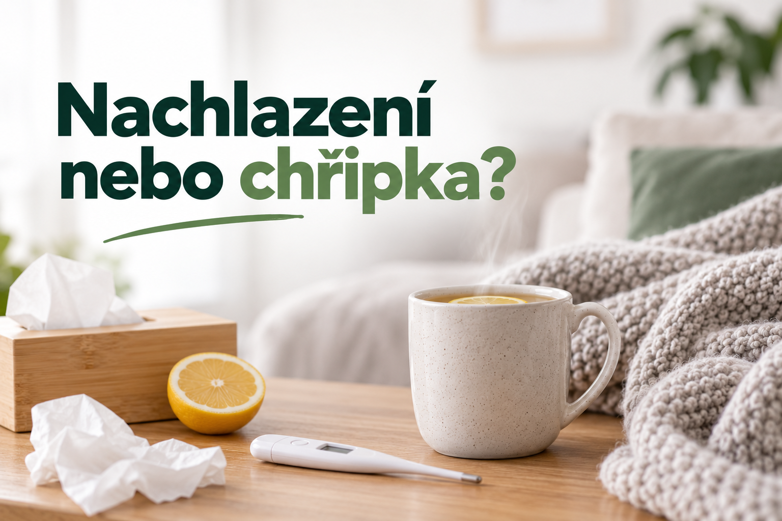 Nachlazení nebo chřipka? Jak je rozeznat a co dělat při prvních příznacích