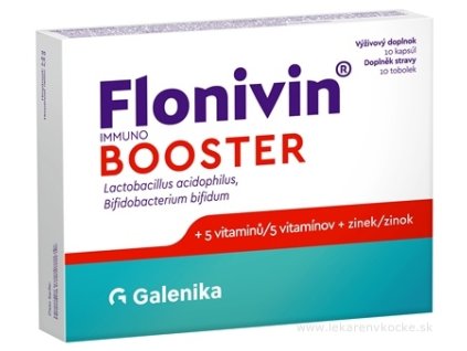 FLONIVIN Immuno booster + 5 vitamínov + zinok 10 kapsúl