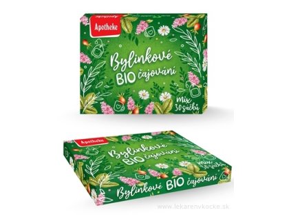 APOTHEKE KOLEKCIA Bylinkové čajovanie BIO ovocné a bylinné čaje v nálevových vreckách, 6 druhov, 30 ks