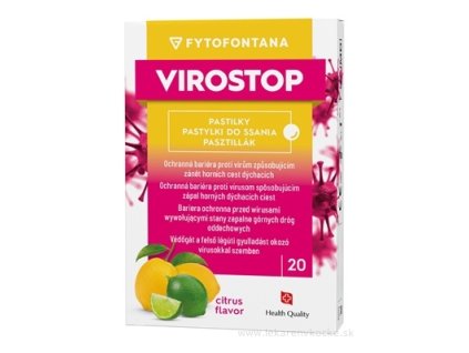 Fytofontana Virostop Pastilky Citrusová príchuť 20ks