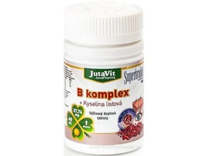 JutaVit B-komplex + kyselina listová 60 ks