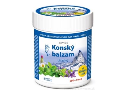 KONSKÝ BALZAM SWISS chladivý 500+50 ml zadarmo (550 ml)