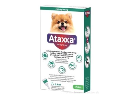 Ataxxa 200 mg/40 mg (psy do 4kg) 0,4 ml