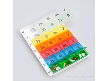 Dávkovač liekov typ 04 týždenný 1 ks