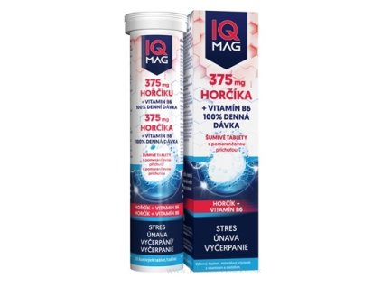 IQ MAG HORČÍK 375 mg + Vitamín B6 20 ks
