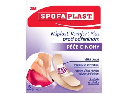 3M SPOFAPLAST č.187 Náplasti Komfort Plus 6 ks