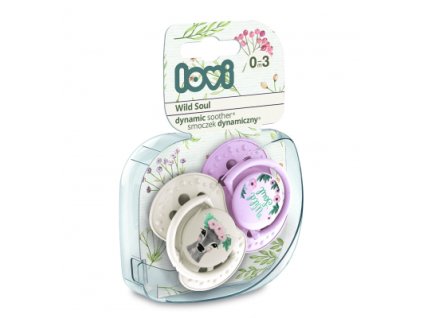 Lovi dynamický utišujúci cumlík Wild Soul 0-3m 2 ks