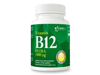 NUTRICIUS Vitamín B12 EXTRA 1000 μg 30 ks