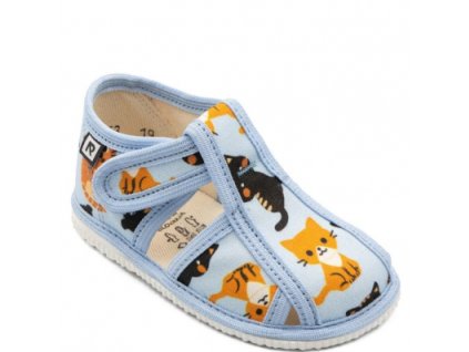 RAK Papuče mačky modré, zatvorené veľkosť 20