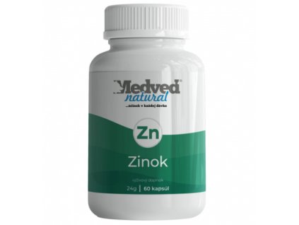 Medveď natural Zinok diglycinát 60 kapsúl