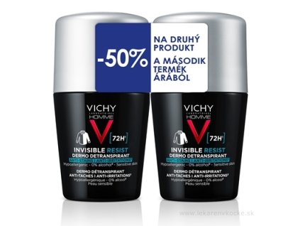 VICHY HOMME INVISIBLE RESIST DETRANSPIRANT 72H DUO 1 set
