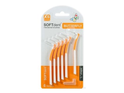 Medzizubné kefky SOFTdent Butterfly XS 0,4 mm 6 ks