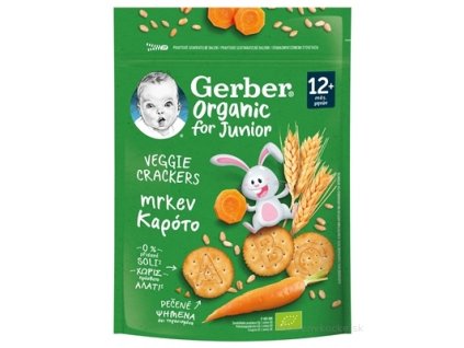 Gerber Junior Organic KREKRY s mrkvou 100 g