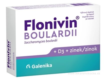 FLONIVIN Boulardii + vitamín D3 + zinok 30 kapsúl