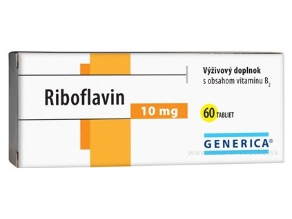 GENERICA Riboflavin 10 mg 60 ks