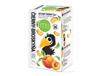 FYTO DETSKÝ ČIERNY ČAJ BROSKYŇA 20x1,5 g