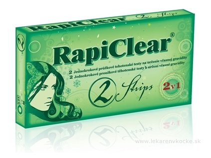 RapiClear Tehotenský test Strips 2v1 2 ks