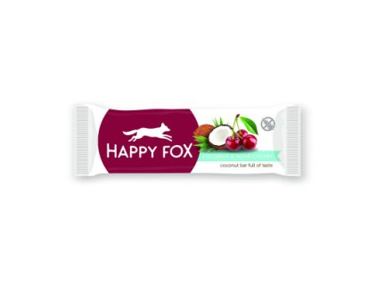 HAPPY FOX – Kokosová tyčinka s višňami 40g