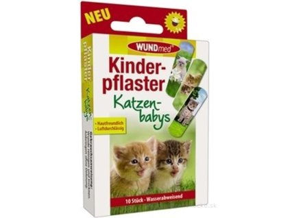 WUNDmed Flexibilná náplasť pre deti Mačiatka 10 ks