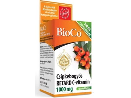 BioCo Vitamín C RETARD 1000 mg s plodom šípky 100 ks
