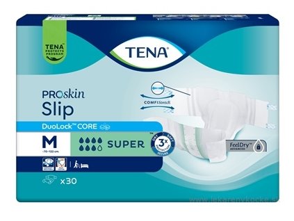 Tena Slip Super M Plienkové nohavičky zalepovacie 30 ks