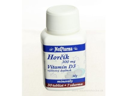 MedPharma HORČÍK 300MG+VIT. D tbl 30+7 zadarmo (37 ks)
