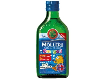 Mollers Omega 3 rybí olej ovocná príchuť 250 ml