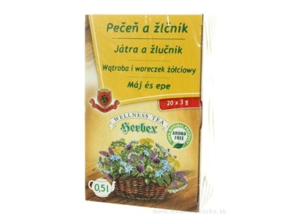 HERBEX PEČEŇ A ŽLČNÍK 20x3 g