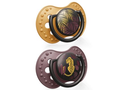 LOVI Utišujúci dynamický cumlík Jungle Vibes 2ks 3-6m Dievča