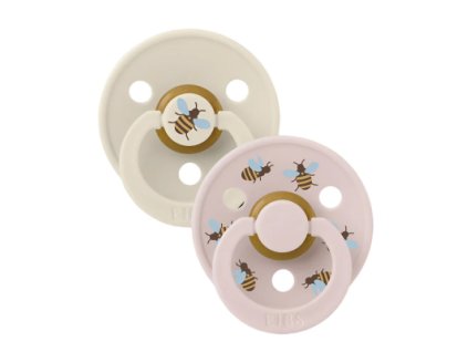 BIBS Studio Colour cumlíky Bumblebee Ivory Mix latex 0–6 m 2 ks bez BPA