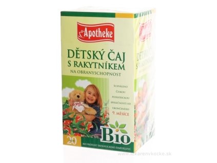 APOTHEKE BIO SELECTION DETSKÝ ČAJ S RAKYTNÍKOM 20x1,5 g