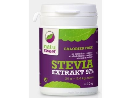 NATUSWEET STEVIA ČISTÝ EXTRAKT 97% 20 g