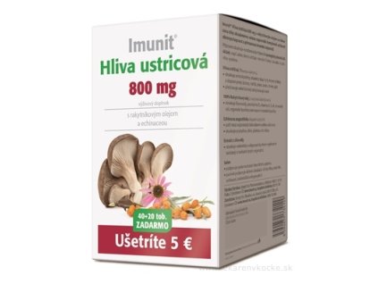 Imunit HLIVA ustricová 800 mg s rakytník. a echin. cps 40+20 zadarmo (60 ks)