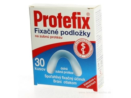 Protefix Fixačné podložky na dolnú zubnú protézu 30 ks