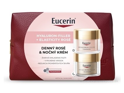 Eucerin Hyaluron-Filler + Elasticity Rosé set – denný krém SPF30 + nočný krém 50 ml