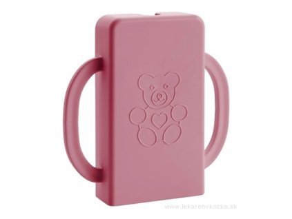 Kapsáček® držiak na detskú kapsičku – ružový, ochranný obal proti špine a rozliatiu