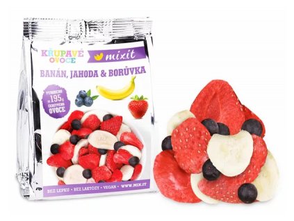 Mixit - Chrumkavý banán, jahoda, čučoriedka